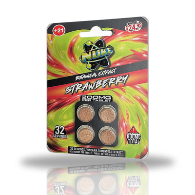 Nuke 200MG Botanical Extract Tablets 4ct (7-oh Alternative) - Strawberry