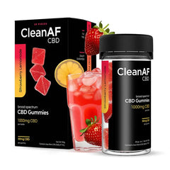 CleanAF CBD Gummies 50mg CBD per Gummy 20 Count