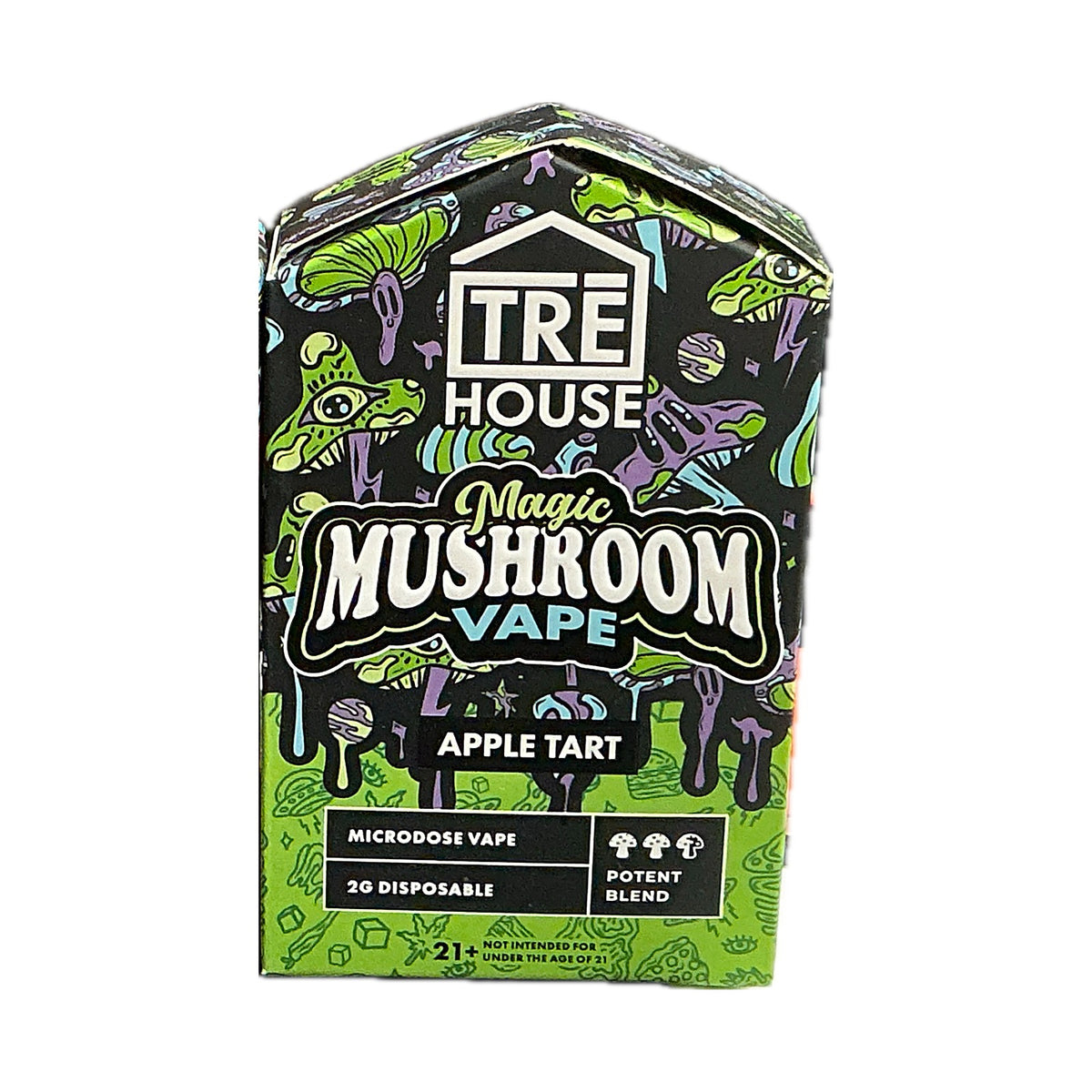TRE House Magic Mushroom Microdose Vape 2G box, Apple Tart
