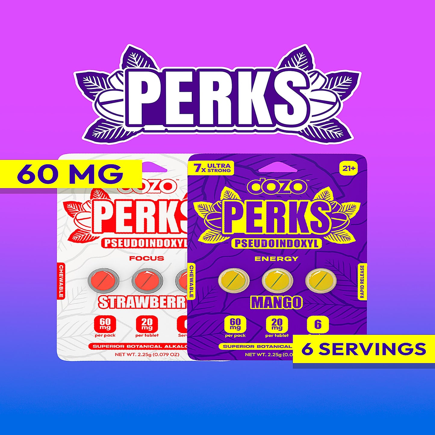 DOZO Perks Pseudoindoxyl Energy 3 Tablets 60mg - View 6
