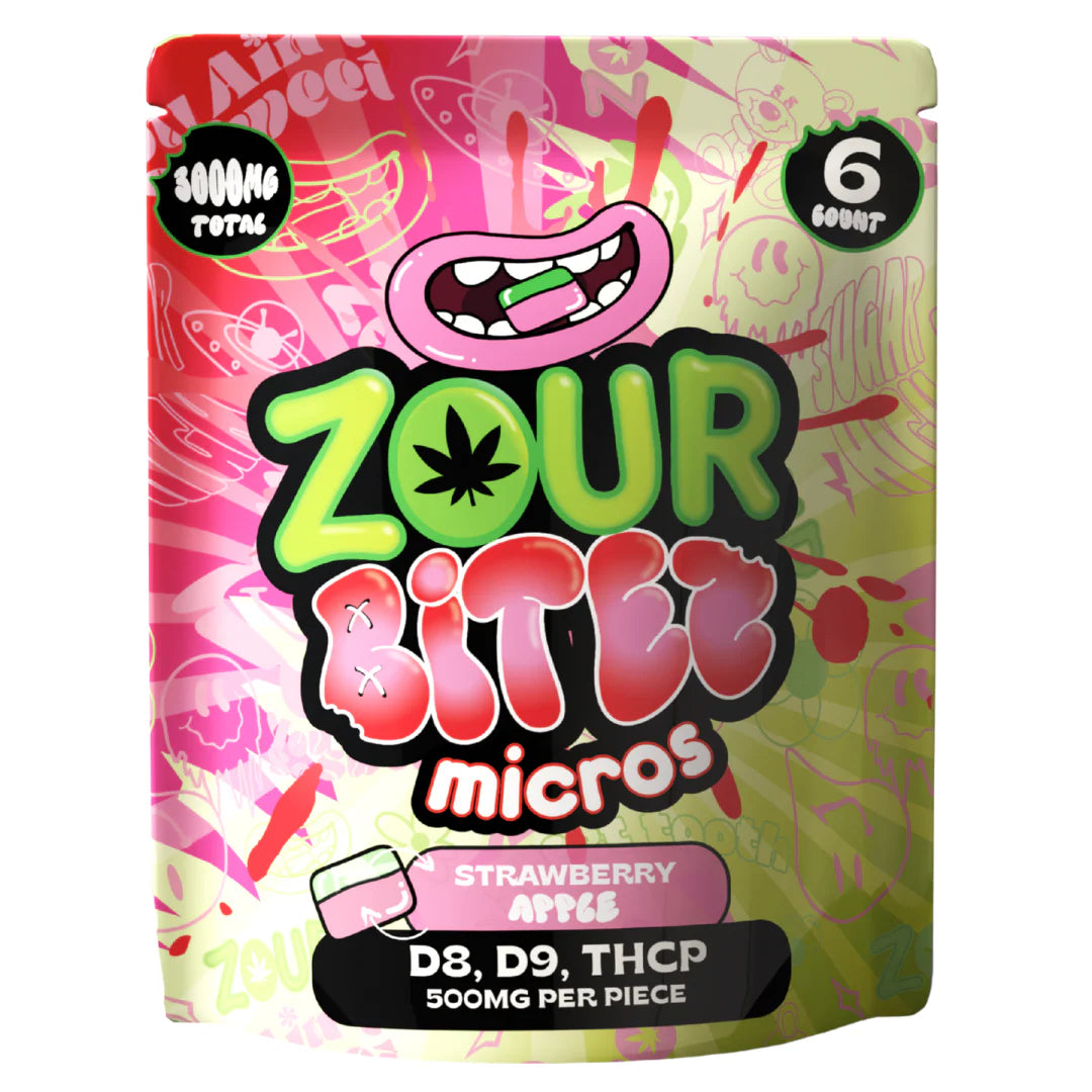 Zour Bitez Micros D8, D9, THCP 6PC/3,000MG Total