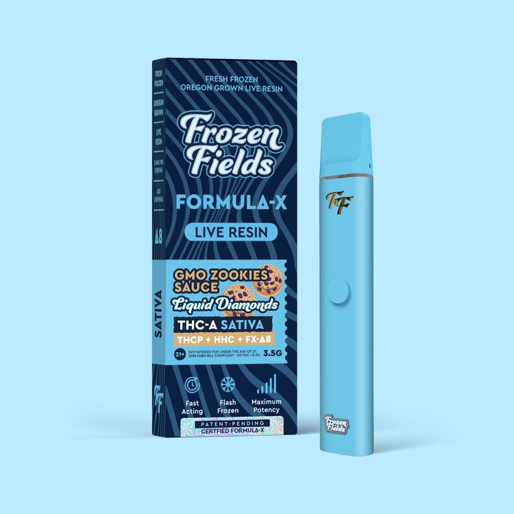 Frozen Fields Formula-X Live Resin THC-A 3.5 Disposable