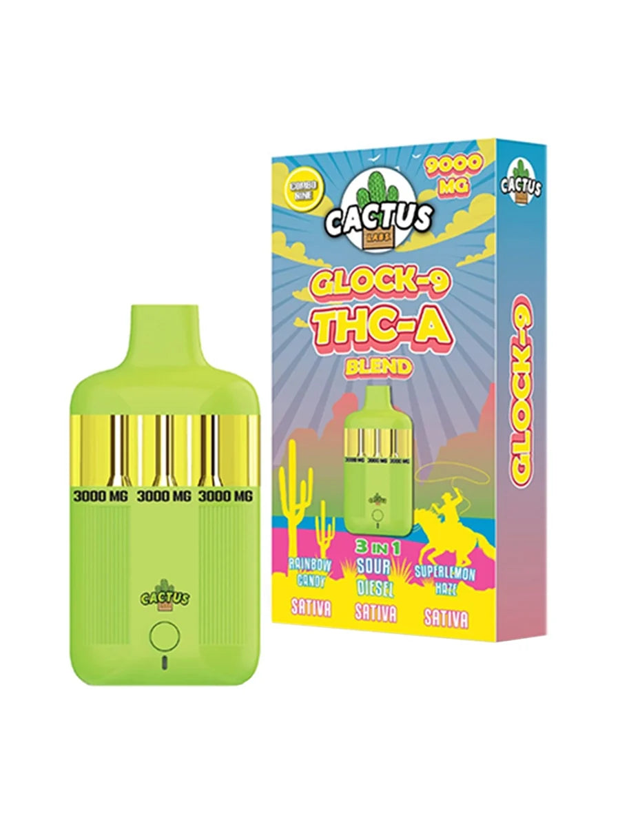 Cactus Labs Glock-9 THCA Blend 3 In 1 9000Mg