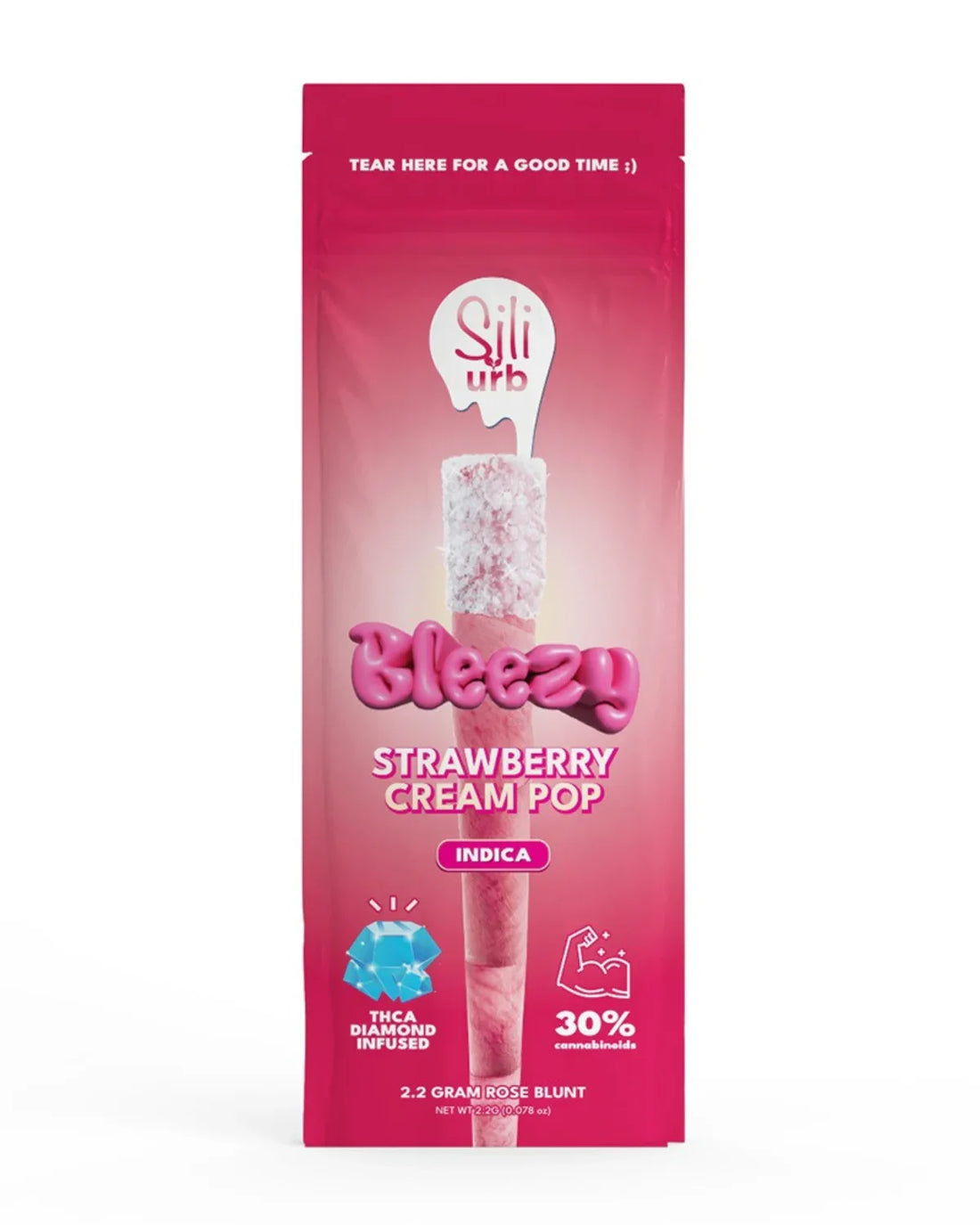 Bleezy THC-A Diamond Infused 2.2 Gram Rose Blunt Preroll