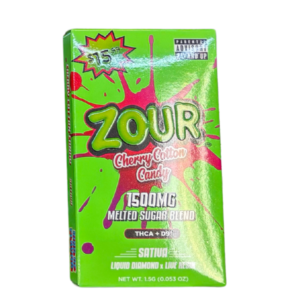 Zour THCA+D9 Liquid Diamond x Live Resin 1.5G Melted Sugar Blend Disposable