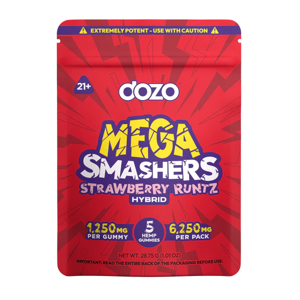 DOZO D9 MEGA Smashers Gummies 6,250MG Total (5pc)