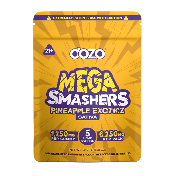 DOZO D9 MEGA Smashers Gummies 6,250MG Total (5pc)
