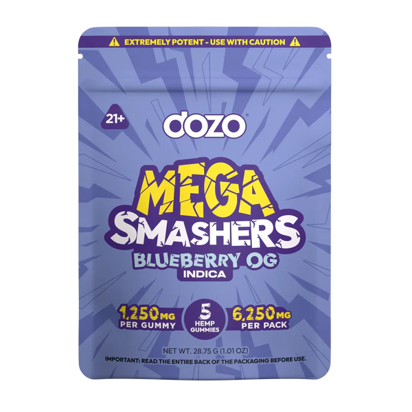 DOZO D9 MEGA Smashers Gummies 6,250MG Total (5pc)