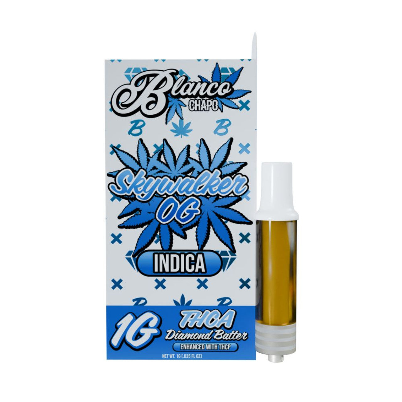 Chapo Blanco THCA 1 Gram Diamond Batter Cartirdges