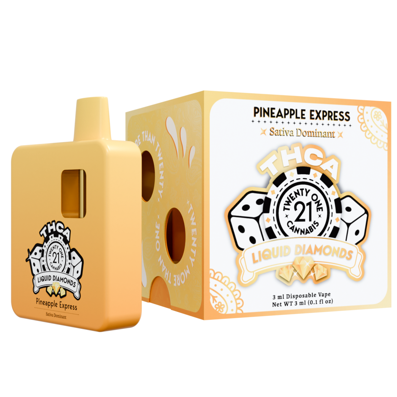 Twenty One Cannabis 3G THCa Diamonds Disposable Vape