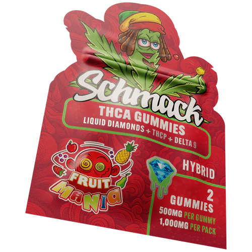 Schmack THCA Gummies Liquid Diamonds + ThcP + D9 2pc (1,000MG Total)