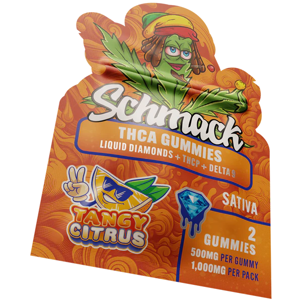 Schmack THCA Gummies Liquid Diamonds + ThcP + D9 2pc (1,000MG Total)