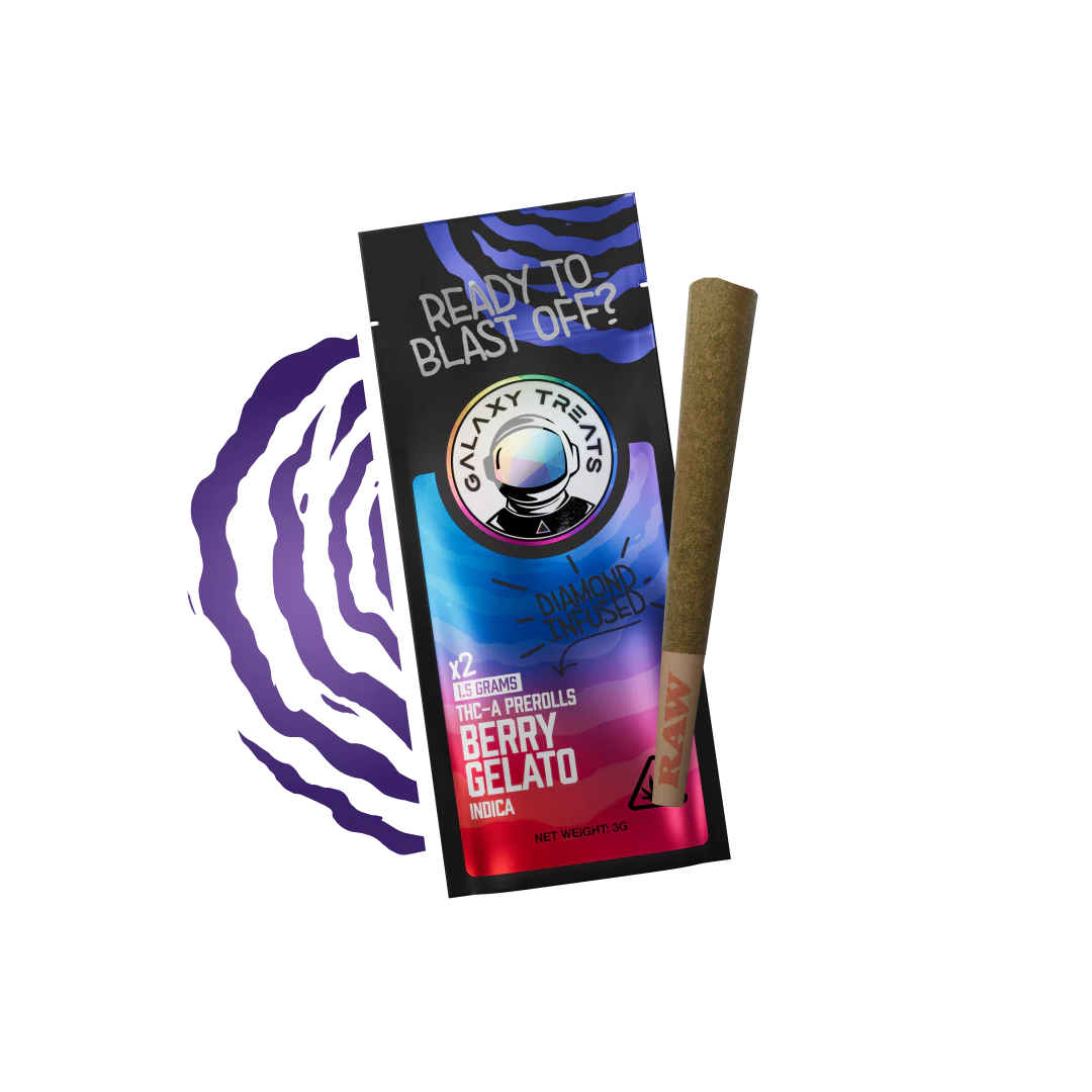 Galaxy Treats THC-A Diamond Infused Pre-Rolls 2PK (3g Total)
