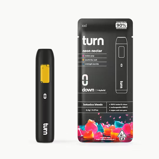Turn THCa Botanica Blends Disposable Vape 2G - Detail View