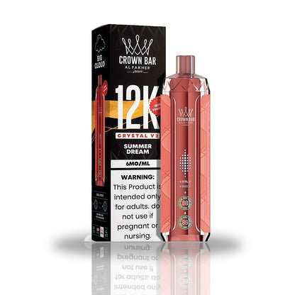 Crown Bar Al Fakher 12K Crystal V2 Disposable Vape — Summer Dream