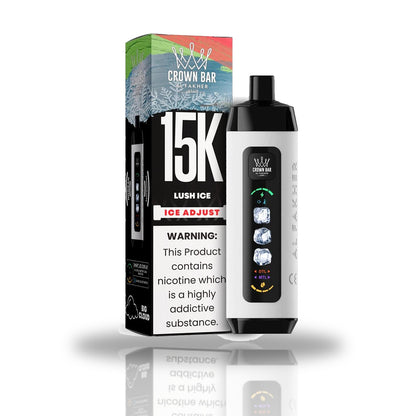 Crown Bar Al Fakher 15K Ice Adjust Disposable Vape — Lush Ice