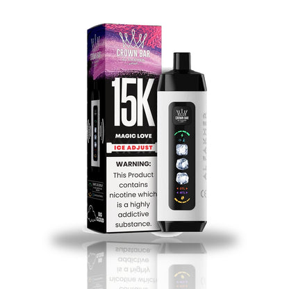 Crown Bar Al Fakher 15K Ice Adjust Disposable Vape — Magic Love