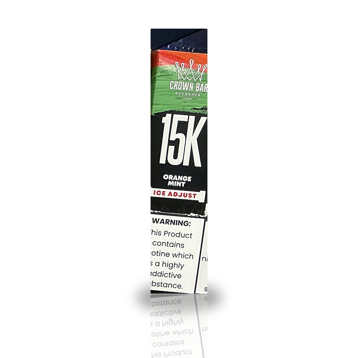 Crown Bar Al Fakher 15K Ice Adjust Disposable Vape — Orange Mint
