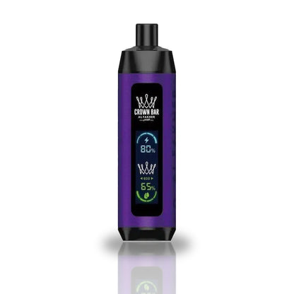 Crown Bar Al Fakher 8000 Crystal Dual Mode Disposable Vape — Grape Mint