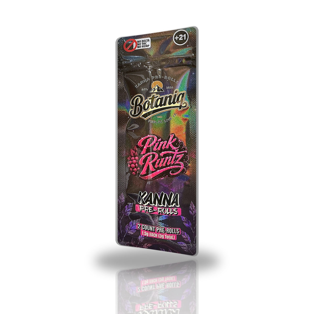 Botaniq Pink Runtz kanna pre-rolls 2ct pouch