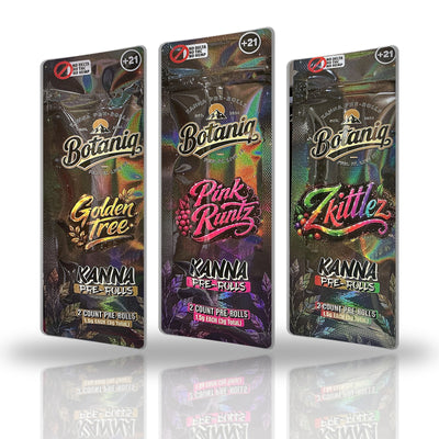 Botaniq Kanna Pre-Rolls 2ct - Golden Tree, Pink Runtz, Zkittlez