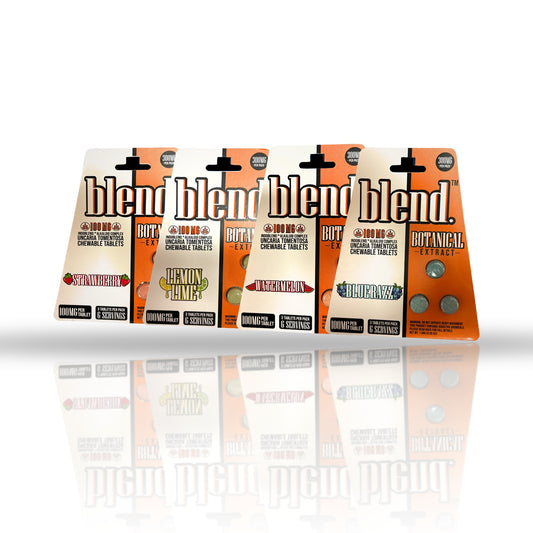Blend 100MG chewable tablets 3ct cards - Strawberry, Lemon Lime, Watermelon, Blue Razz