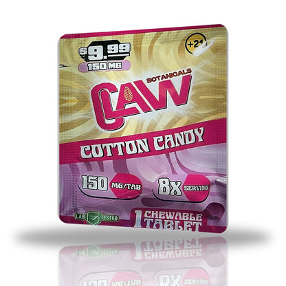 Claw Botanicals 150MG cat's claw chewable tablet 1ct sachet — Cotton Candy