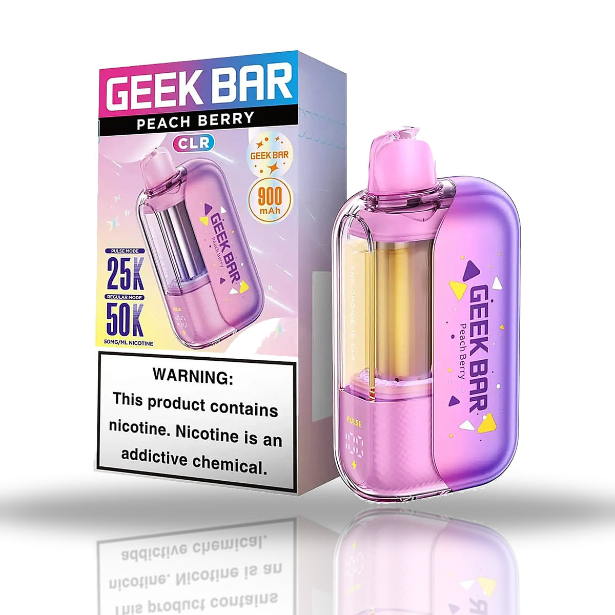 Peach Berry — device — Geek Bar CLR 50K Disposable Vape