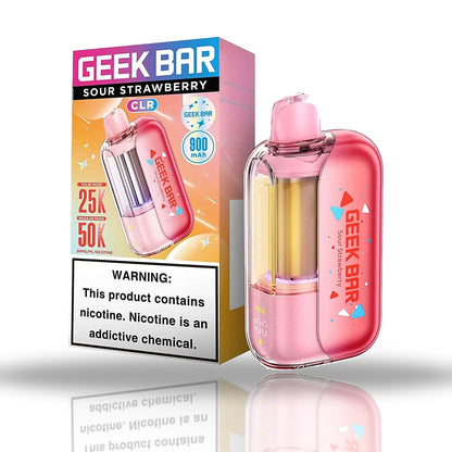 Sour Strawberry — device — Geek Bar CLR 50K Disposable Vape