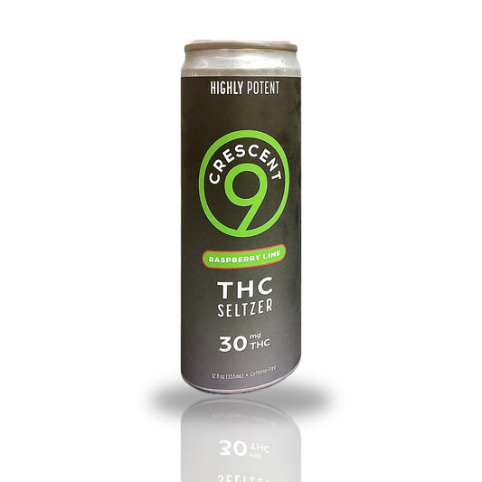 Raspberry Lime — can — Crescent 9 THC Seltzer 30MG THC