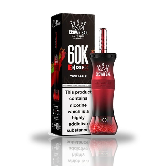 Al Fakher Crown Bar 60K E-Hose X Disposable Vape — Two Apple
