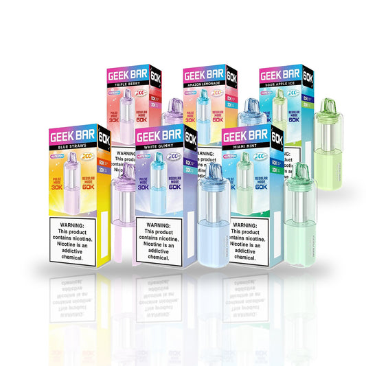 Geek Bar Mate 60K Pods (5-Pack) — flavor lineup