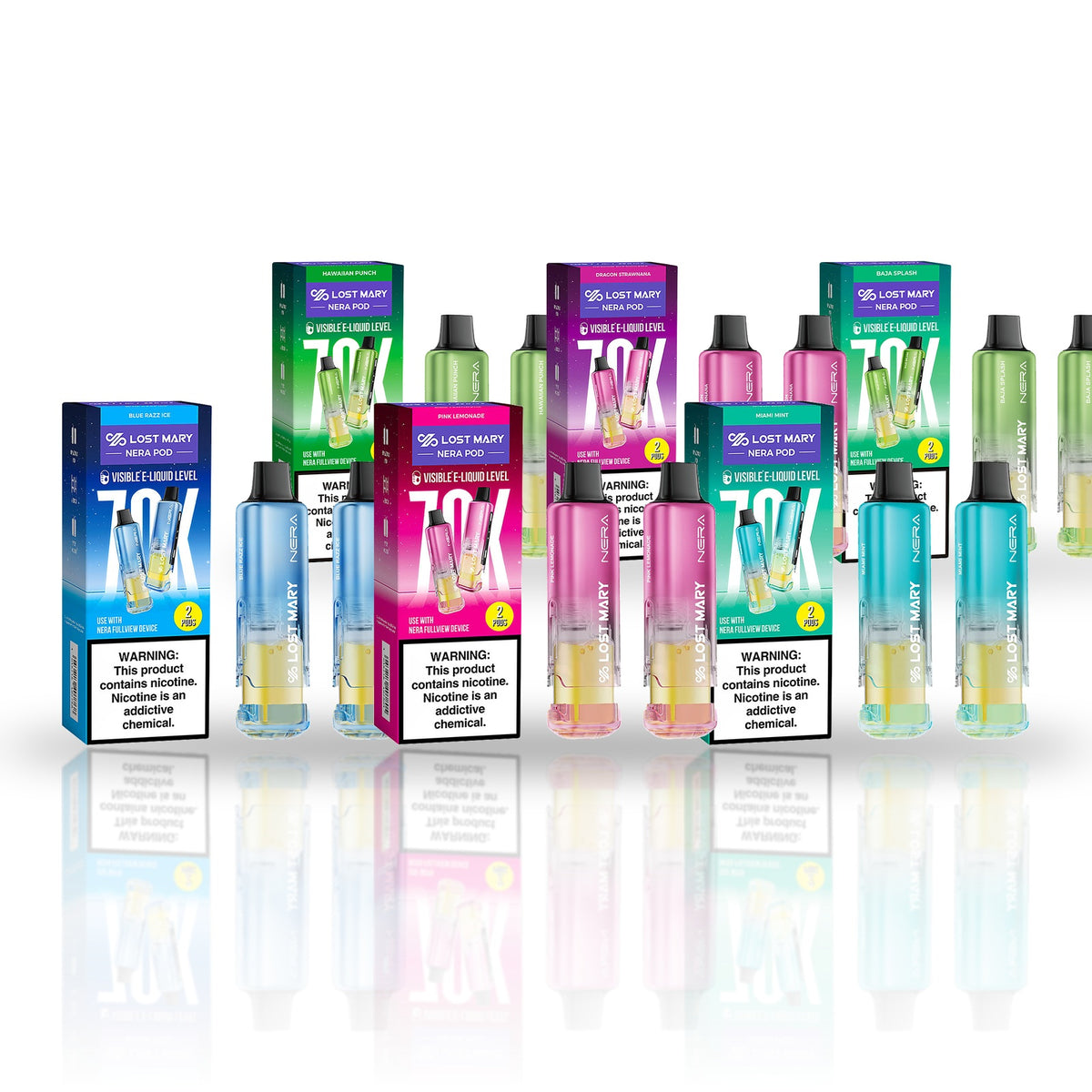 Lost Mary NERA Pods 70K — flavor lineup