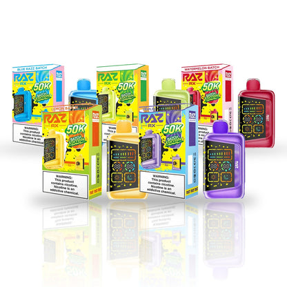 RAZ RX 50K Disposable Vape — flavor lineup