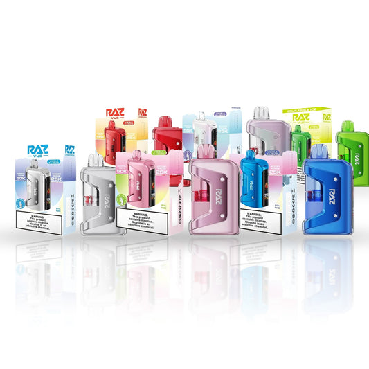 RAZ Vue 50K Vape Kit — flavor lineup