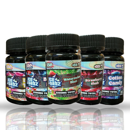 Ice Tabz 150MG tablets 15ct bottles - all five flavors