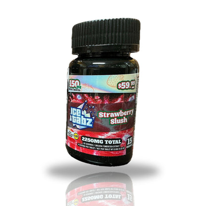 Ice Tabz Strawberry Slush 15ct bottle - 3-D product view