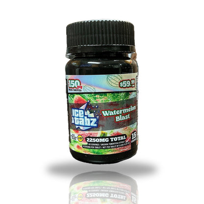 Ice Tabz Watermelon Blast 15ct bottle - 3-D product view