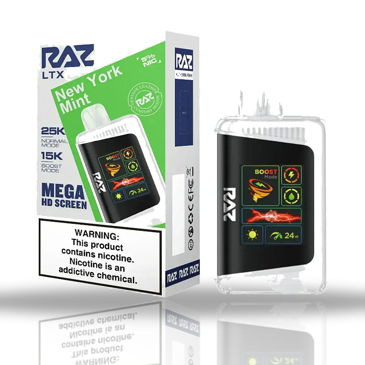 New York Mint — device — RAZ LTX 25K Disposable Vape