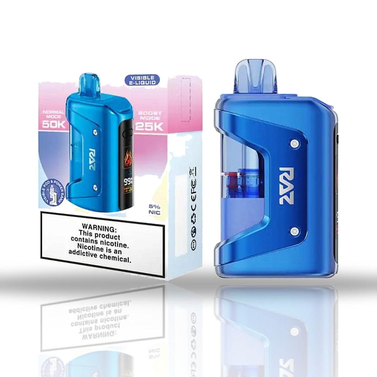 Blue Raz Ice — kit — RAZ Vue 50K Vape Kit