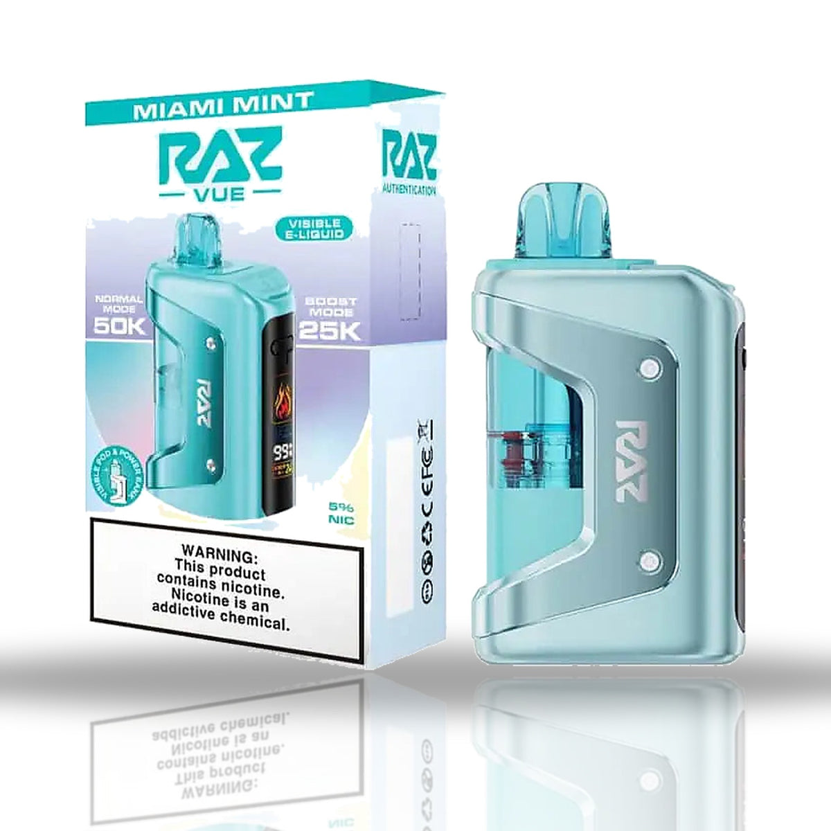 Miami Mint — kit — RAZ Vue 50K Vape Kit