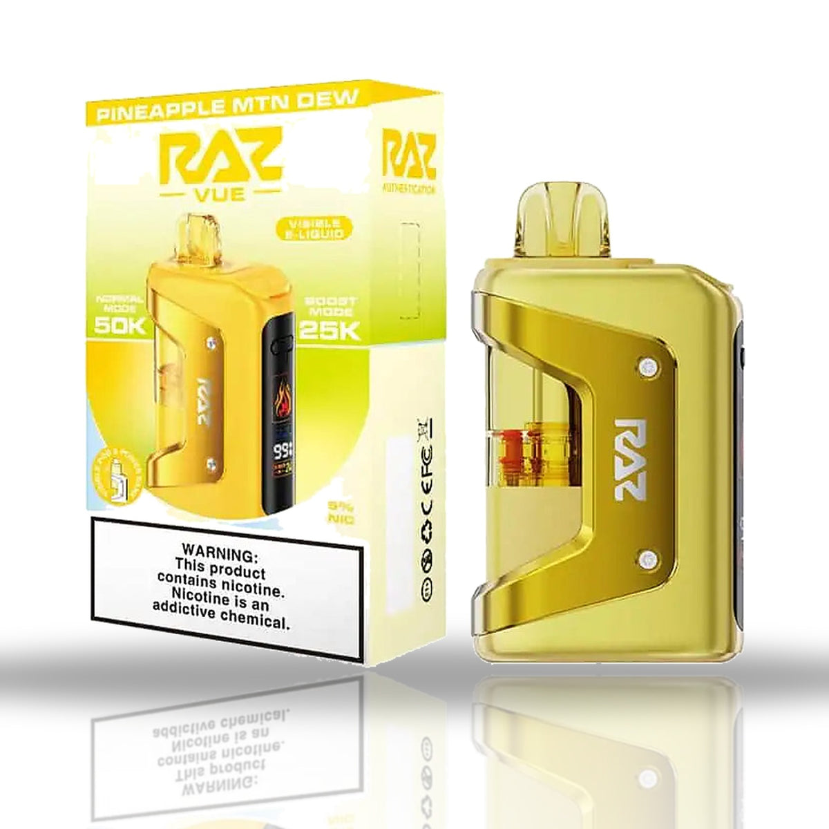 Pineapple Mtn Dew — kit — RAZ Vue 50K Vape Kit
