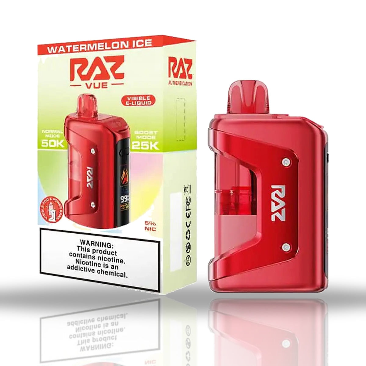 Watermelon Ice — kit — RAZ Vue 50K Vape Kit