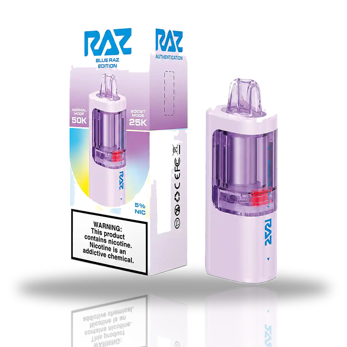 Blue Raz Blackberry — pod — RAZ Vue 50K Pods