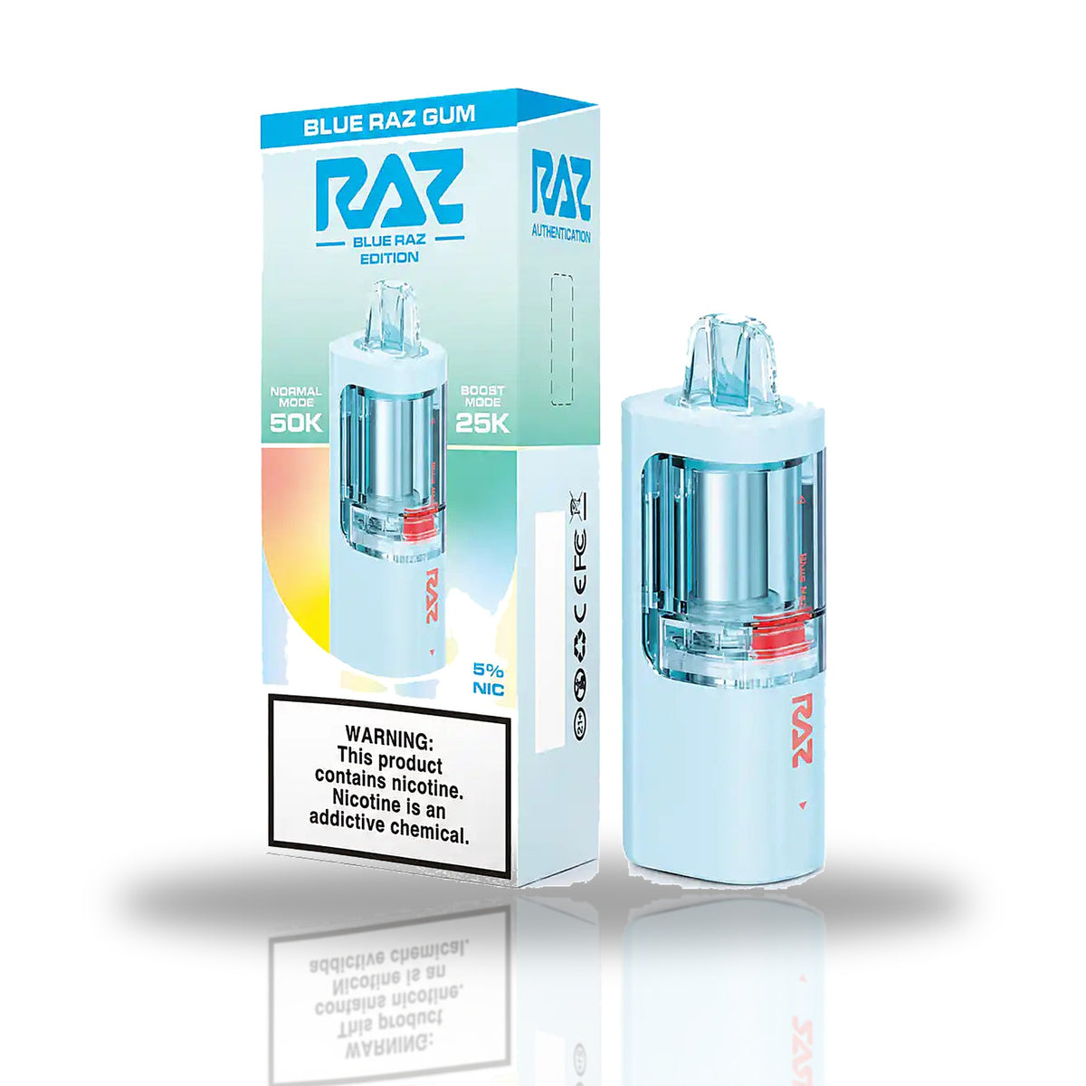 Blue Raz Gum — pod — RAZ Vue 50K Pods