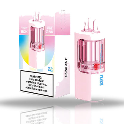 Blue Raz Strawberry Peach — pod — RAZ Vue 50K Pods