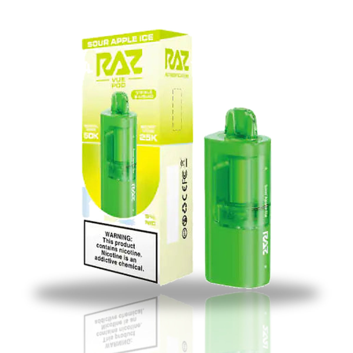 Sour Apple Ice — pod — RAZ Vue 50K Pods