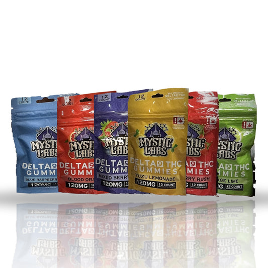Mystic Labs Delta 9 THC Gummies 12 count 120MG — all flavors