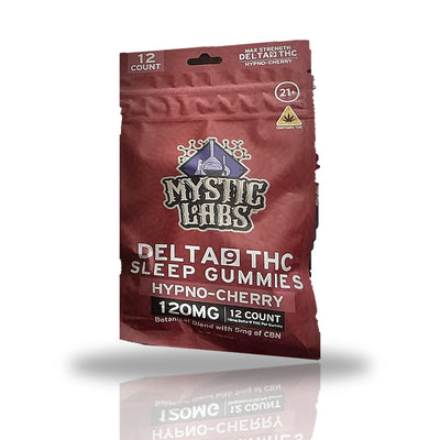Mystic Labs Delta 9 THC Sleep Gummies 12ct 120MG with CBN — Hypno-Cherry