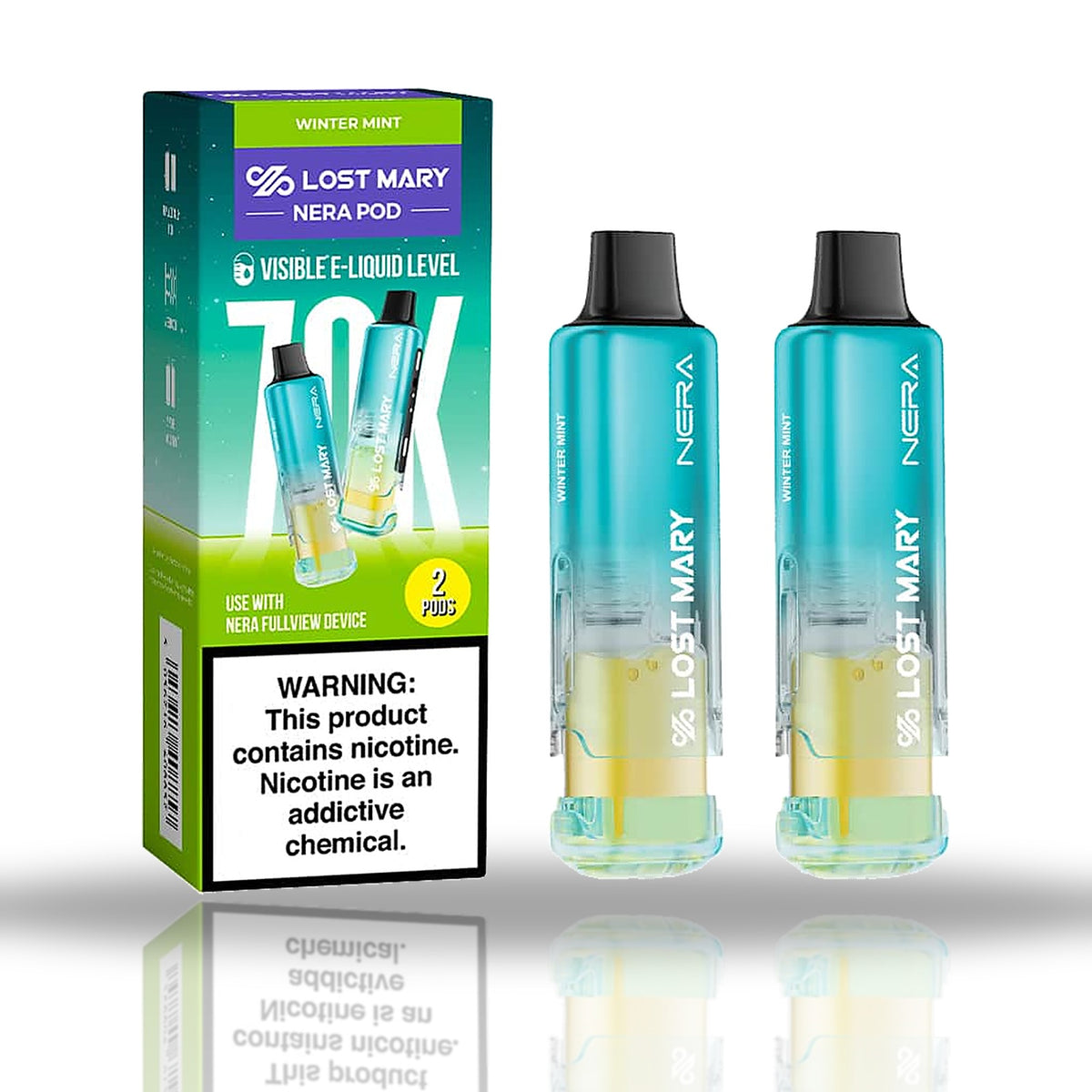 Winter Mint — 2-pod pack — Lost Mary NERA Pods 70K